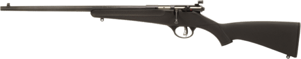 Savage Arms 13843 Rascal Youth 22 LR 1rd 16.12" Matte Blued Carbon Steel Barrel/Receiver, Matte Black Synthetic Stock Left Hand