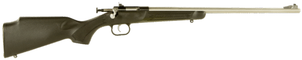 Crickett KSA2245 Youth  22 LR 1rd  16.12" Stainless Steel Barrel, Fixed Front/Adjustable Rear Peep Sights, Black Synthetic Stock w/11.5" LOP, Rebounding Firing Pin Safety