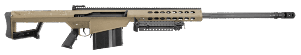 Barrett 14031 M82A1  50 BMG 10+1 29" Fluted Barrel,  Flat Dark Earth Cerakote Steel Receiver, M1913 Picatinny Acc. Rail, FDE Synthetic Stock w/Sorbothane Recoil Pad, Includes Hard Carry Case