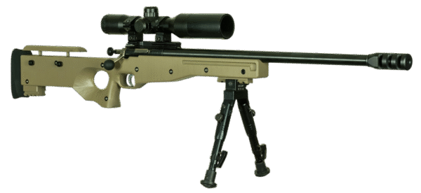 Crickett KSA2152 CPR Complete Package 22 LR Caliber with 1rd Capacity, 16.12" Barrel, Blued Metal Finish & Fixed with Adjustable Cheekpiece Flat Dark Earth Stock Right Hand