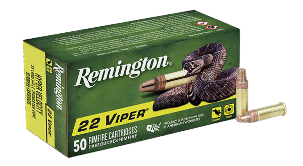 Remington Ammunition 21080 Viper Rimfire 22LR 36gr Truncated Cone Solid 50 Per Box/100 Case