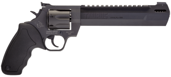 Taurus 2357081RH Raging Hunter  357 Mag 7rd 8.37" Matte Black Oxide Steel Black Rubber with Integrated Red Cushion Insert Grip