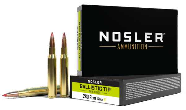 Nosler 40073 Ballistic Tip  280Rem 140gr Spitzer Ballistic Tip 20 Per Box/10 Case