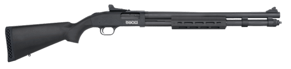 Mossberg 51602 590S 12 Gauge 3" 7+1/8+1/13+1 20" Matte Blued Barrel, Black Anodized Engraved Receiver, Black Synthetic Stock, Right Hand
