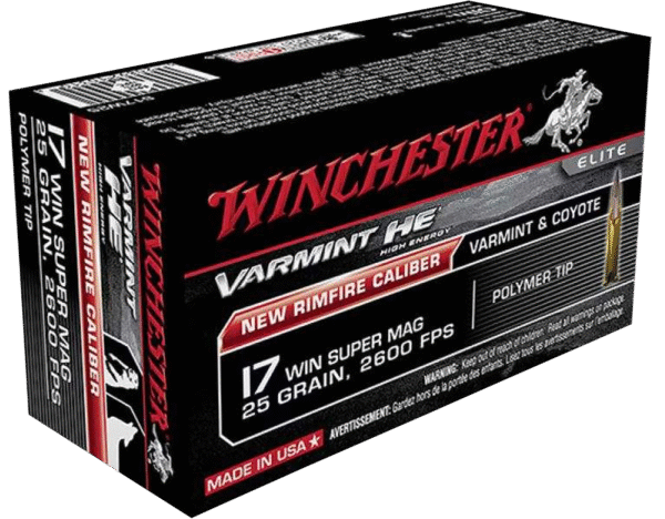 Winchester Ammo X17W25 Super X  17WSM 25gr Jacketed Hollow Point 50 Per Box/10 Case