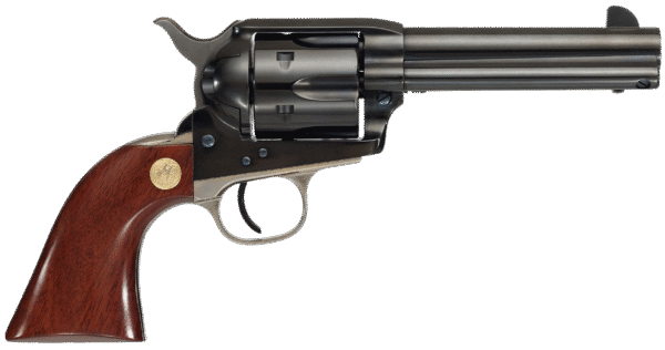 Cimarron MP410B1401 Pistoleer 45 Colt (LC) 6 Shot 4.75" Blued Steel Barrel, Cylinder & Frame, Wide Front Sight, Nickel-Plated Back Strap & Trigger Guard, Walnut Grip