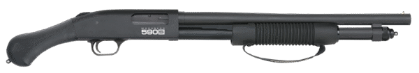 Mossberg 51600 590S Shockwave 12 Gauge 10+1 18.50" Matte Blued Black Fixed Raptor Birdshead Grip