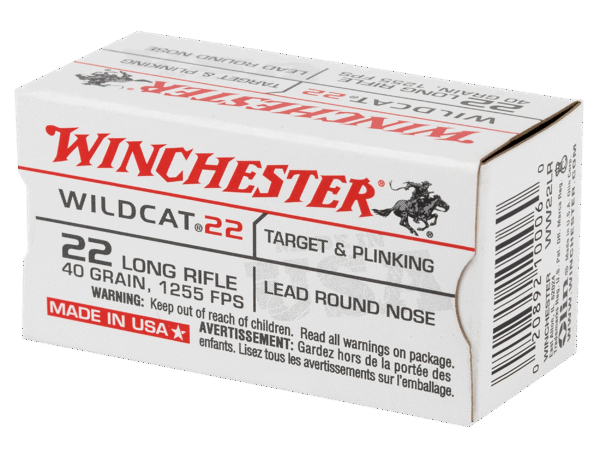 Winchester Ammo USA22LR USA Wildcat 22LR 40gr Lead Round Nose 5000rds *Sold by the case