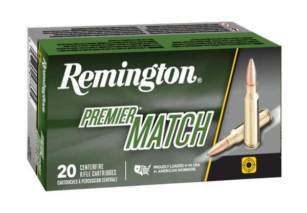 Remington Ammunition 20001 Premier Match 6mmCreedmoor 107gr Sierra MatchKing BTHP 20 Per Box/10 Case