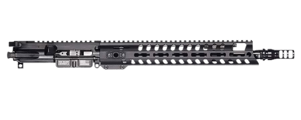 Patriot Ordnance Factory Renegade + Complete Upper 5.56x45mm NATO 10.50" Black Nitride Barrel Aluminum Black Anodized Receiver 9" M-LOK Handguard Adjustable Block