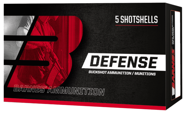 Barnes Bullets 32010 Defense  12Gauge 2.75" 00Buck Shot 5 Per Box/20 Case
