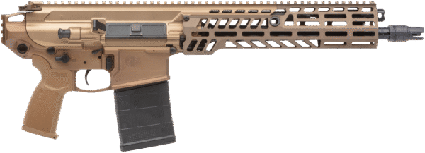 Sig Sauer PSPEAR76213B MCX Spear 7.62x51mm NATO 20+1 13", Coyote, No Brace, OEM Polymer Grip, SLX/SLH QD Flash Hider, Ambi Controls, Adj. Gas Block