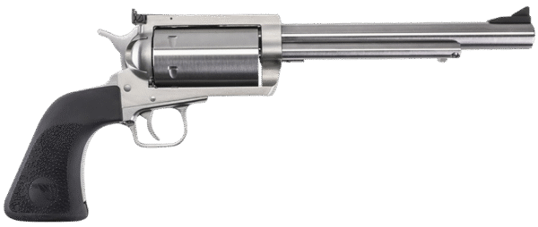 Magnum Research BFR303076 BFR 30-30 Win 6rd 7.50" Stainless Rifled Steel Barrel, Brushed Stainless Cylinder, Stainless Steel Frame, Black Hogue Rubber Grip, Exposed Hammer