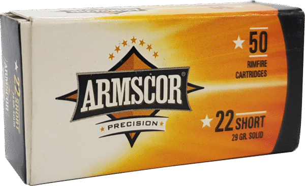 Armscor 50415 Precision  22Short 29gr Solid Point 50 Per Box/100 Case