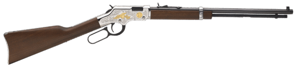 Henry H004SAT Golden Boy 2nd Amendment Tribute 22 Short,Long,LR 16 LR/21 Short 20" Nickel Plated American Walnut Right Hand