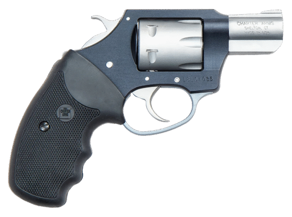 Charter Arms 52370 Pathfinder Lite Small 22 WMR, 8 Shot 2" Matte Stainless Steel Barrel & Cylinder, Aircraft Aluminum Frame w/Black Finger Grooved Rubber Grip, Exposed Hammer