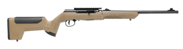 Savage Arms 47262 A22 Takedown 22 LR 10+1 18" Threaded Barrel, Blued Barrel/Rec, FDE Synthetic Stock with Mag Storage, Optics Mount with Low-Pro Sights
