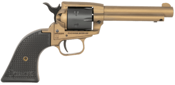 Heritage Mfg SRR22A4 Rough Rider 22 LR 6 Shot, 4.75" Burnt Bronze Cerakote Steel Barrel, Frame, Black Satin Cylinder, Black Polymer Grip, Hammer/Thumb Safety, Exposed Hammer