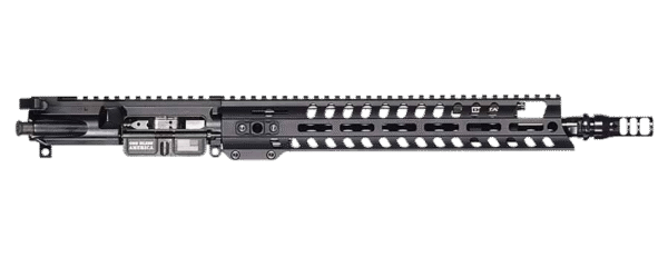 Patriot Ordnance Factory Renegade + Complete Upper 5.56x45mm NATO 10.50" Black Nitride Barrel Aluminum Black Anodized Receiver 9" M-LOK Handguard Adjustable Block