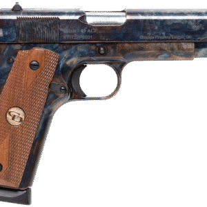 Charles Daly 440.178 1911 Field Grade Full Size Frame 45 ACP 8+1 5" Stainless Steel Barrel, Color Case Serrated Steel Slide, Frame w/Beavertail, Checkered Walnut Grip