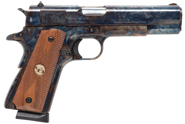 Charles Daly 440.178 1911 Field Grade Full Size Frame 45 ACP 8+1 5" Stainless Steel Barrel, Color Case Serrated Steel Slide, Frame w/Beavertail, Checkered Walnut Grip