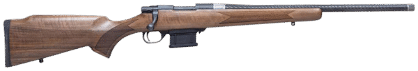 Howa HWHCF6ARC M1500 Mini Action Hunter 6mm ARC 5+1 20" Black Carbon Fiber Wrapped Barrel, Black Drilled & Tapped Steel Receiver, Walnut Fixed Stock, Right Hand