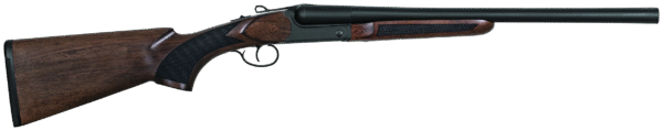 Charles Daly 930391 500 Coach 20 Gauge Break Open 3" 2rd 20" Black Side By Side Barrel, Steel Receiver, Fixed w/Pistol Grip Checkered Walnut Walnut Stock