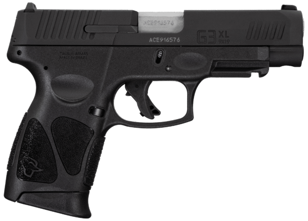 Taurus 1G3XLSR9041 G3XL Compact Frame 9mm Luger 12+1 4" Matte Stainless Steel Barrel, Matte Black Tenifer Serrated Steel Slide, Black Polymer Frame w/Picatinny Rail, Black Polymer Grip, Right Hand