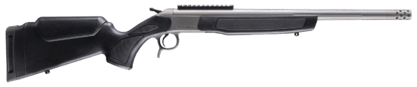 CVA CR4441S Scout Takedown 400 Legend 1rd 22" Stainless Fluted Threaded Barrel, Stainless Steel Receiver w/Picatinny Rail, Adj Comb & LOP Black Synthetic Stock