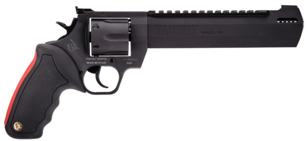 Taurus 2-440081RH Raging Hunter 44 Rem Mag 6rd 8.37" Black Stainless Steel Barrel Matte Black Oxide Steel Frame & Cylinder Black Rubber with Integrated Red Cushion Insert Grip