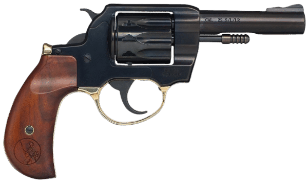 Henry H016BD Golden Boy 22 LR 10 Shot 4" Blued Steel Barrel, Cylinder, Blued Polished Steel Frame, Walnut Birdshead Grip, Transfer Bar Safety, Exposed Hammer