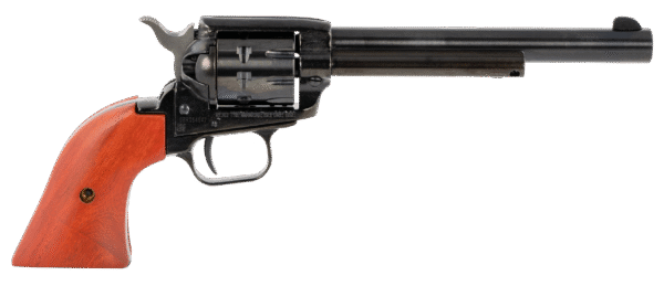 Heritage Mfg RR22999MB6 Rough Rider  22 LR 22 WMR 9 Shot, 6.50" Black Steel Barrel, Black Zinc Alloy Frame, Black Cylinder, Cocobolo Grip, Hammer/Thumb Safety, Exposed Hammer