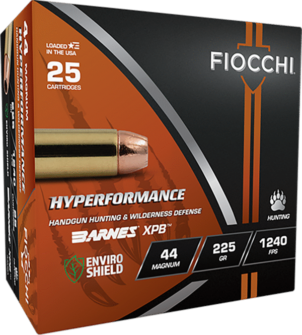 Fiocchi 44MBA Hyperformance  44Mag 225gr XPB 25 Per Box/8 Case