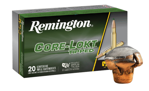 Remington Ammunition 29017 Core-Lokt Tipped  6.5Creedmoor 129gr Core-Lokt Tipped 20 Per Box/10 Case