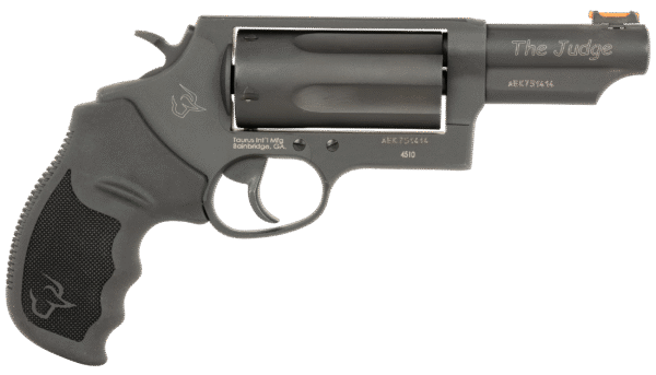 Taurus 24410P31MAG Judge T.O.R.O Magnum Compact Frame 45 Colt (Long Colt)/410 Gauge 5 3" Matte Black Oxide Steel Barrel, Cylinder & Frame, Black Rubber Grip, Transfer Bar Safety, Exposed Hammer