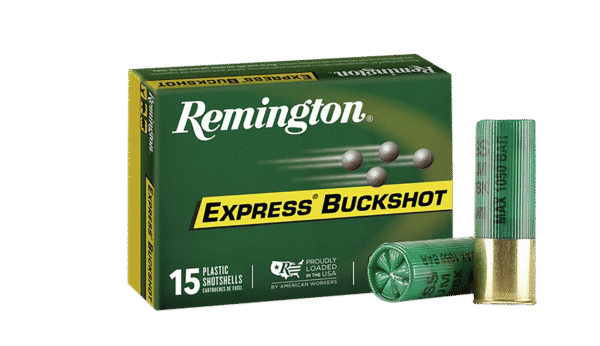 Remington Ammunition 26876 Express Buckshot 12Gauge 2.75" 00Buck Shot 15 Per Box/5 Case