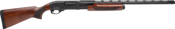 Rock Island PA12MNL28 Pump Action Waterfowl 12 Gauge Pump 3.5" 4+1, 28" Black Anodized Smooth Bore/Vent Rib Barrel & Aluminum Receiver, Fixed Walnut Wood Stock