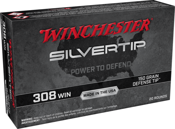 Winchester Ammo W308ST Silvertip  308Win 150gr Defense Tip 20 Per Box/10 Case