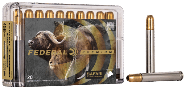 Federal P458T3 Premium Safari Cape-Shok 458WinMag 500gr Trophy Bonded Sledgehammer Solid 20 Per Box/10 Case