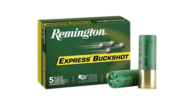 Remington Ammunition 20640 Express Buckshot 12Gauge 3" 4Buck Shot 5 Per Box/ 50 Case