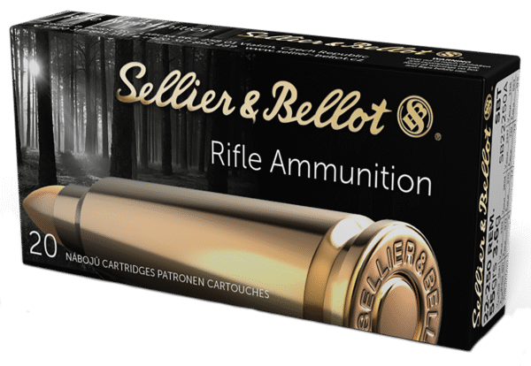 Sellier & Bellot SB22250A Rifle  22-250Rem 55gr Sierra GameKing Boat Tail Soft Point 20 Per Box/25 Case