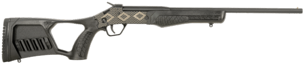 Rossi SSP1BKEN1 Tuffy Youth 410 Gauge with 18.50" Barrel, 1rd Capacity, Matte Black with Snakeskin Engraving Metal Finish & Black Fixed Thumbhole Stock Right Hand