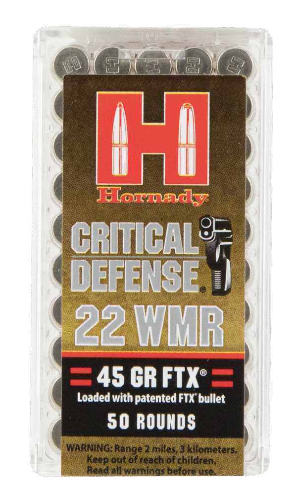 Hornady 83200 Critical Defense  22 WMR 45 gr Flex Tip eXpanding 50 Per Box/ 40 Case
