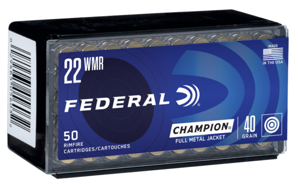 Federal 737 Champion Training Rimfire 22WMR 40gr Full Metal Jacket 50 Per Box/60 Case